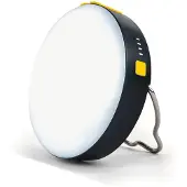 Aqiila Campinglamp met Powerbank, Lamp 300 lumen, IP67 waterdicht, Powerbank 10.000mAh, 20W, 1x USB-C, 1x USB-A, Werklamp met verstelbare standaard en magnetische achterkant