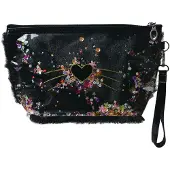 Juleeze Toilettas Dames Hart 23x13 cm Zwart Polyurethaan
