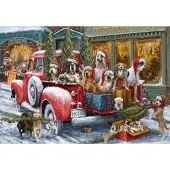Bluebird Puzzle Bluebird Puzzel: Honden op een vrachtwagen - 1000 stukjes. Puzzelplezier