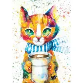 Magnolia legpuzzel Colorful Cat 1000 stukjes multicolor puzzel.