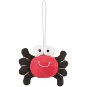 Harlekijn knuffelhanger Mini Hangitz spin 5 cm sleutelhanger speelgoed.