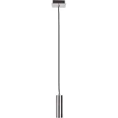 Globo Hanglamp zilver Eetkamerlamp Hanglamp woonkamer, metaal nikkel, GU10 fitting, LxBxH 18x18x150 cm