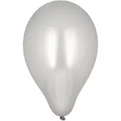 Papstar 12x 10 Ballonnen Ø 25 cm zilver