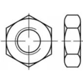 Toolcraft TO-5371821 Zeskantmoeren M27 RVS A2 10 stuk(s)