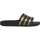 Adidas Muiltjes 'Adilette Aqua' limoen / zwart