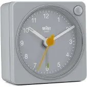 Braun BC02XG - Wekker - Reis - Analoog - Grijs