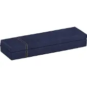 Rhodia Rhodiarama, pennenhouder van kunstleer, 21x5,5x3 cm, donkerblauw, artikelnummer 194519C