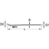Ks Tools 9643208 ROESTVRIJSTALEN nastrijkijzer, 750 mm