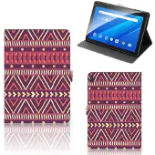 B2Ctelecom Lenovo Tab E10 Tablet Hoes Aztec Paars