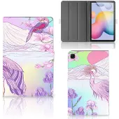 B2Ctelecom Samsung Galaxy Tab S6 Lite | S6 Lite (2022) Flip Case Bird