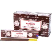 Satya wierook - namaste - wierookstokjes - grote doos van 12 x 15 gram