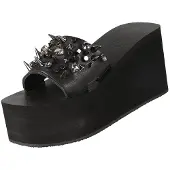 Uzurii Luxe teenslipper in het zwart