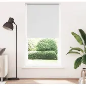 vidaXL Rolgordijn verduisterend 115x230 cm stofbreedte 110,7 cm wit