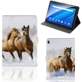 B2Ctelecom Lenovo Tab E10 Flip Case Paarden