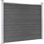 vidaXL Schuttingpaneel 180x146 cm HKC zwart