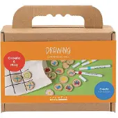 Creativ Company CC Mini Hobbyset Tekenen Drie op een Rij