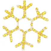 vidaXL Kerstfiguur sneeuwvlok met 72 warmwitte LED's 38x37 cm