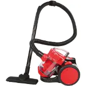 Livoo DOH105R - Multicyclonische stofzuiger zonder zak - 2 L stofbak - Zwart/Rood