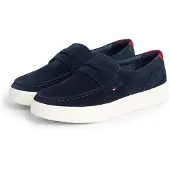 Tommy Hilfiger Milann Instappers blauw Suède Maat 42