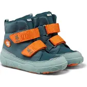 Affenzahn Hase Kinderschuhe Jungen Stiefel Klett Barfußschuhe Türkis