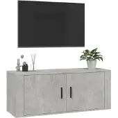 vidaXL Tv-wandmeubel 100x34,5x40 cm betongrijs