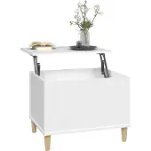 vidaXL Salontafel 60x44,5x45 cm bewerkt hout wit