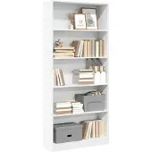 vidaXL Boekenkast 80x24x176 cm bewerkt hout wit