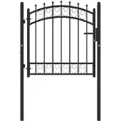 vidaXL Hekpoort EMMEN met stalen pinnen 103x97 cm zwart