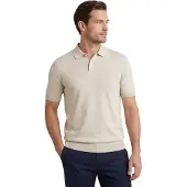 HUGO BOSS BOSS Orange Asac_P polo beige 2-knoops katoen