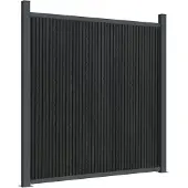 vidaXL Schuttingpaneel 1737x186 cm HKC grijs