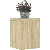 vidaXL Plantenstandaards 2 st 15x15x20 cm bewerkt hout sonoma eiken