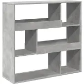 vidaXL Boekenkast / kamerscherm 100x33x94,5 cm betongrijs