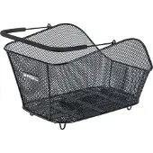 Basil Icon M MIK Fietsmand - Achter - Staal - Zwart - Medium- Comfortabele handgreep-