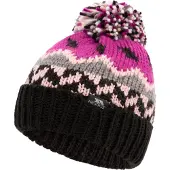 Trespass Childrens/Kids Twiglet grof gebreide muts met fleecevoering (Paarse Orchidee)