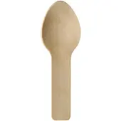 Papstar 12x 150 Fingerfood - Lepels hout pure 76 cm