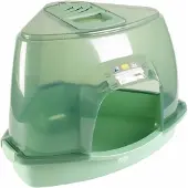 Laroy Kattentoilet Prism transparant/groen 56x70x46cm