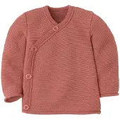 Disana - Kid's Melange Vest - Merinovest 62/68, rood/roze