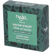 Najel Aleppo zeep amber oud aroma aan koord 150 gram