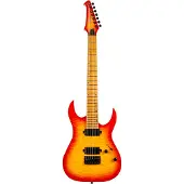 Spira Guitars S-507 QFB Fireburst 7-snarige elektrische gitaar