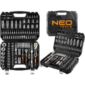 Neo Tools 10-066 Doppenset 110 delig, 1/4 en 1/2