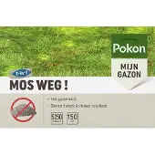 Pokon Mos Weg! - Mosbestrijdingsmiddel met gazonmest - 150 m2 - 5250 gr