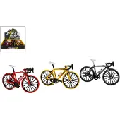 VAN MANEN Speelset Miniatuur Racefiets 17 Cm Antraciet