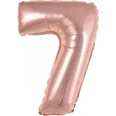 Amscan Folieballon Cijfer 7 35 Cm Roze