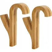 Wenko handdoekhaak radiator 2 stuks - Hout - Klaar voor gebruik