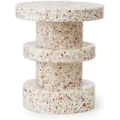 Normann Copenhagen Bit stool stack white bijzettafel