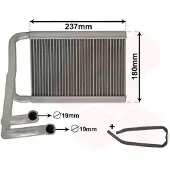 VAN WEZEL 82016700 Kachelradiateur, interieurverwarming