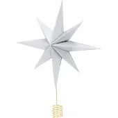 Home Styling Collection Piek kerstboom | (Ster, Papier, Zilver)