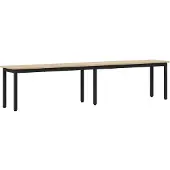 vidaXL Bank Sonoma 200 x 35 x 45 cm Bewerkt hout