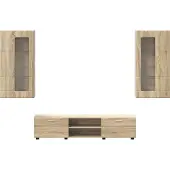 vidaXL Tv-meubelset FLORIN 3 st 150 x 39 x 30 cm Sonoma Eiken