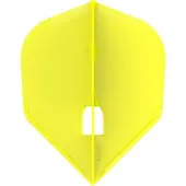 L-Style Champagne Flight L3 Shape Solid Yellow - Dart Flights